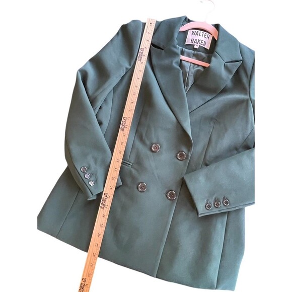 WALTER BAKER Ariel‎ Double Breasted  Blazer Jacket Size M Pine Oversized - Picture 11 of 13